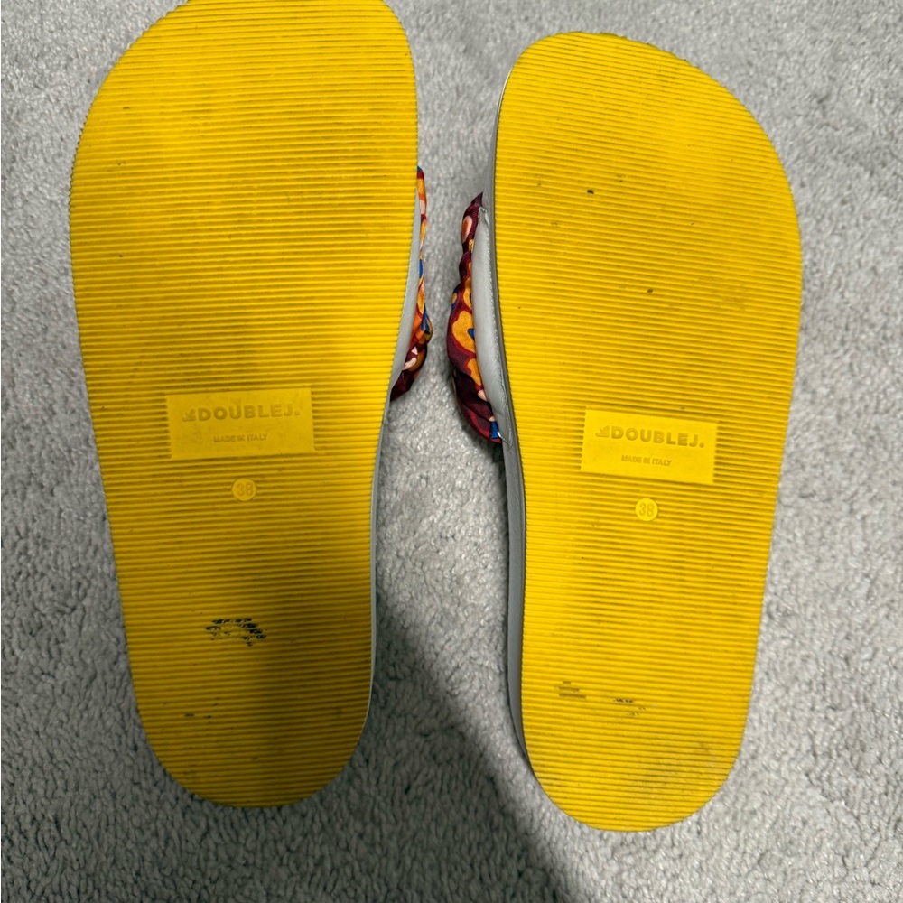 La Doublej Multicolor Patterned Slippers - image 4